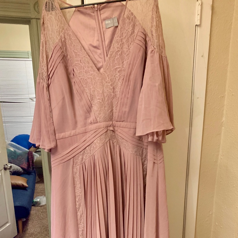 Plus size Floor length boho bridesmaid dress!